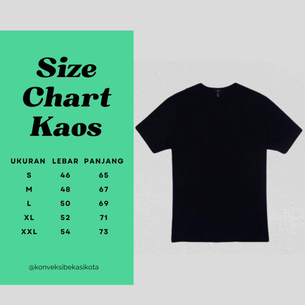 Size Chart Konveksi Bekasi Kota 4568