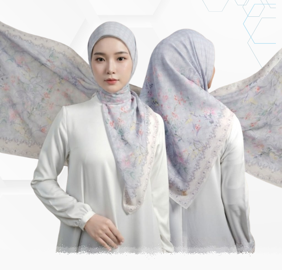 Jasa Hijab Sublime Printing - Hasil Cetakan Premium